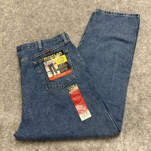 Rustler Regular Fit Jeans Men's Size 42x30‎ Blue Medium Wash Denim Work Jeans
